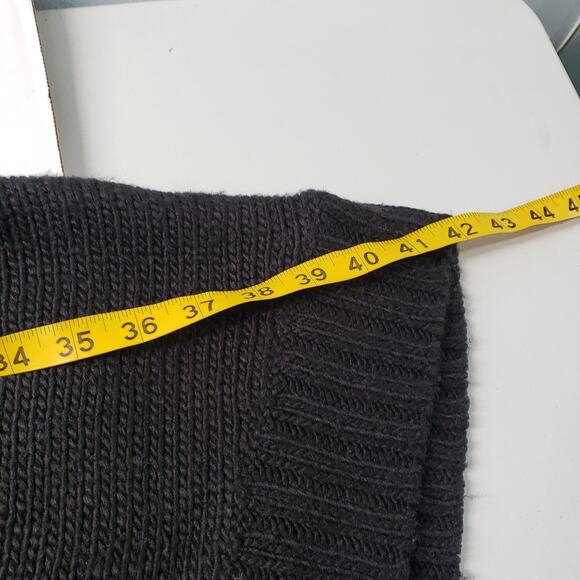 Michael Michael Kors Poncho Sweater Womens Small/Medium Black Knit Cowl Neck - Picture 9 of 16